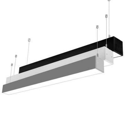 China Modern Industrial 40W Indoor Suspended LED Linear Lighting Pendant 7575 for sale