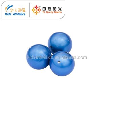 China PVC+ Rubber Iron Sand 1kg Shot Put With Iron Power For Kids Athletics for sale