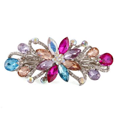 China Chinese Style Hair Clips Spring Clips Hair Accessories Diamond Clip Jewelry Exquisite High End Korean Headwear for sale