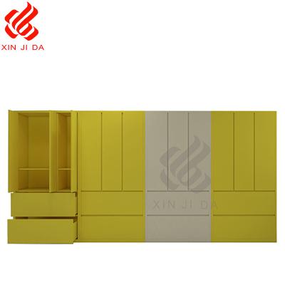 China Contemporary High Quality Steel Office Metal Cabinet Cupboard With Double Doors And Swing Drawers for sale