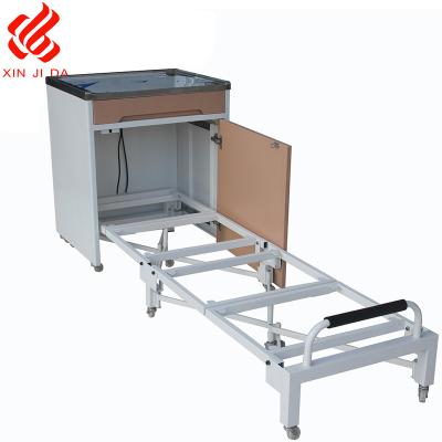 China Folding Bed Home Furniture Heavy Duty Frame Fold Up Hideaway Closet Single Bed With Wheels for sale