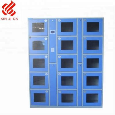 China Modern 15 Door Acrylic Glass RFID Electronic Smart Storage Locker for sale