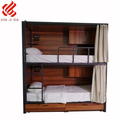 China Modern Triple Metal Boarding School Dorm Heavy Duty Bunk Bed for sale