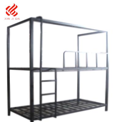 China Morden Students Metal Bunk Beds With Storage Cabinet Double Bunk Beds for sale