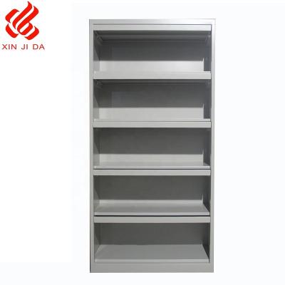 China Commercial Single Side Furniture Bookcase/Cabinet Furniture Steel Magazine Shelves for sale