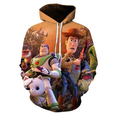 China Anti-Wrinkle Fashion Men Women Hoodies Camouflage Woody Toy Wholesale 3d Printed Custom Hoodie for sale