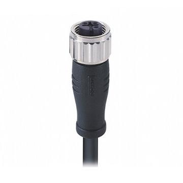 China Industrial Instrumentation Waterproof Connector 3pin A-code Straight Female M12 Cast Shielded Cable Connector for sale