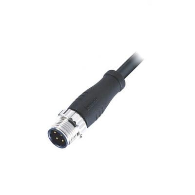 China M12 Sensor Protected Cable Connector 1.3m Male Waterproof Automation 4pin Straight Sensor Connector for sale