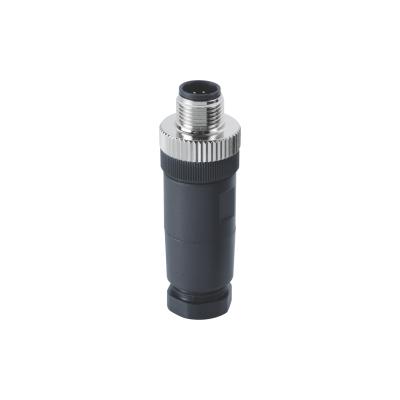 China Industrial Instrumentation M12 Wireable Un-coding Male 5pin Screw Termination Field Connector Installable Type Connector for sale