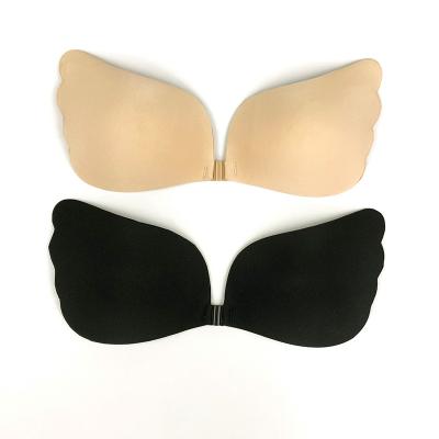 China QUICK DRY Wings Cup Sexy Strapless Backless Self Adhesive Cup Pump Silicone Invisible Bra for sale