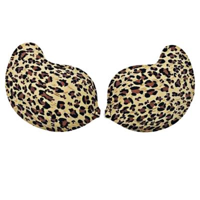 China QUICK DRY lift up mango sticky cup silicone strapless leopard cleavage seamless invisible bra for women for sale