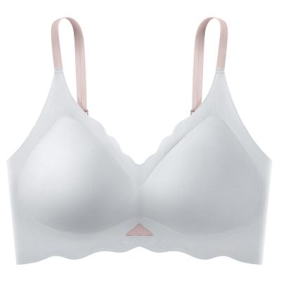 China 2022 New Comfort QUICK DRY Seamless Latex Underwear Wireless Breathable Padded Bra for sale