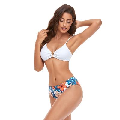 China Breathable Made in China Wholesale Fashion Bikini Pattern Women Custom Print Swimwear Set for sale