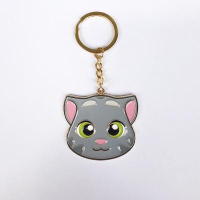 China 2021 Souvenirs Promotional Gift Key Chain 2021 Cat Shape 2D PVC Animal Key Blank Keychains Dog Keychains Kawaii Soft Silicon Key Ring Custom for sale