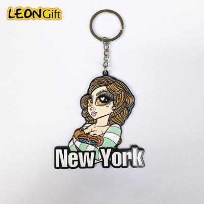 China Eco-friendly cheap high quality hard enamel painting custom 3D metal key chain key chain for sale