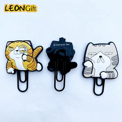 China Flexible Shaped Paperclip Mark Clip Stainless Steel Metal Paper Clip Metal PVC Colored Plastic Cartoon Clip Clip for sale