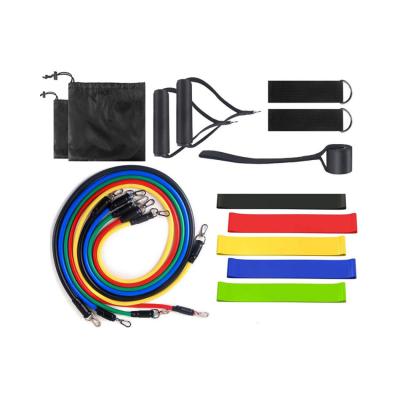 China Durable Resistance Band 17pcs Resistance Bands Sets Enhanced Yoga Exercise Fitness Rubber Tubes Band Elastic Stretch Training Home Gym Workout Pull Rope for sale