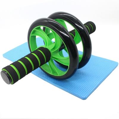 China Wholesale Safty Ab Exercise Wheel With Mat Bodybuilding Muscle Exercise Gym Cheap Equipment Knee Ab Rollers for sale