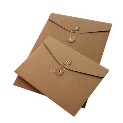 China Recyclable Kraft Archival Paper Bag Postcard Storage Placement Bag for sale