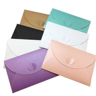 China Recyclable Color Tote Bag Paper Envelope Bag Button Design 6 Colors To Choose From for sale