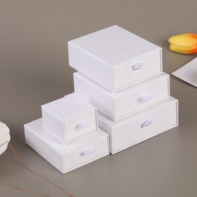 China White Jewelry Box Biodegradable Factory Direct Customized Cardboard Drawer Packaging Box for sale