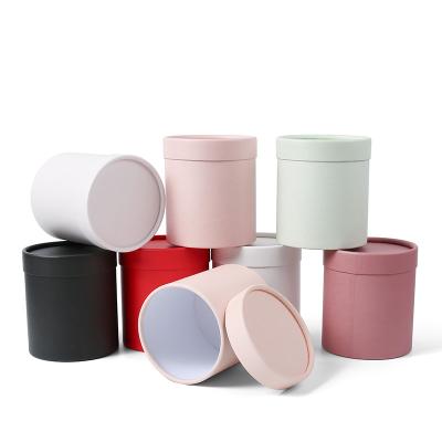 China Biodegradable Cylindrical Cardboard Cylinder Flower Box Round Paper Tube Packaging Box for sale