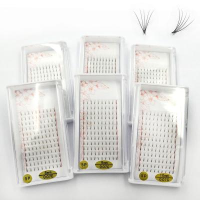 China Feather 3P/4P/5P6/P, wholesale J/B/C/CC/D 0.07mm0.05mmvendor private label FAN false eyelashes extension for sale