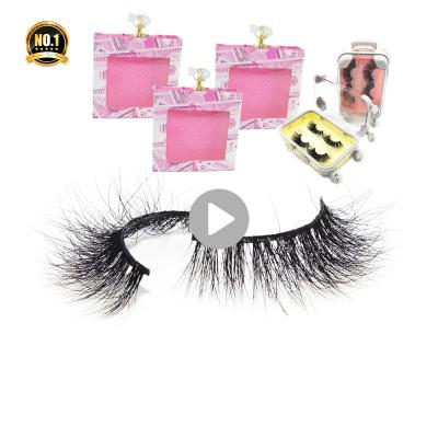 China Super Flexible Free Samples Wholesale 100% Mink Eyelashes Packaging Box Case Private Label 3D Mink Eyelash Custom Seller for sale