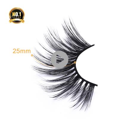 China A1qingdao Custom Package 3D Mink Eyelashes of Super Flexible Seller Wholesale Private Label Mink Eyelashes 25mm False Eyelashes for sale