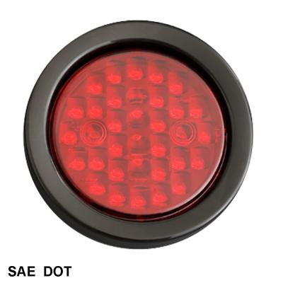 China Stop/Turn/Tail Light 4 Inch Round LED STT Light 12V 4 Inch Round LED STT Lamp DOT SAE Trailer for sale