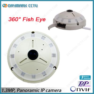 China 1.3MP HD Fish Eye IP Camera 360 degree Panoramic View 128G SD Card for sale