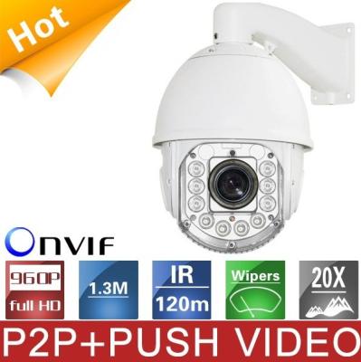 China Outdoor Speed Dome Megapixel IP Camera , Custom High Resolution Security System for sale