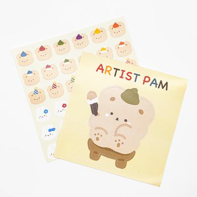 China Animation Waterproof Design Cartoon Paper Self Adhesive Labels Printing Full Color Design Custom Kiss Cut Stickers Sheet for sale