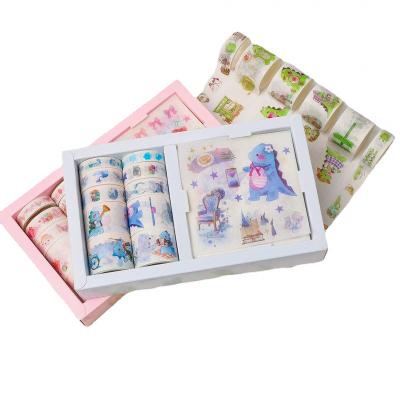 China Waterproof Wholesale Custom Multi Colors Stickers Diy Washi Tape Box Set Decoration for sale