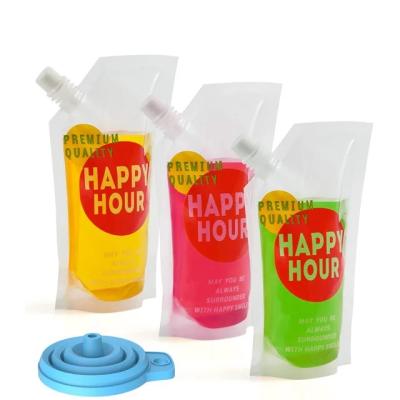 China Clear Food Biodegradable Resealable Fruit Customized Recyclable Frozen Stand Up Plastic Drink Pouches for sale