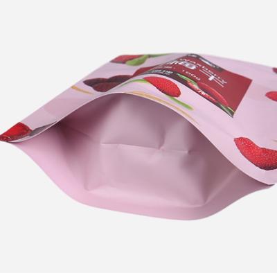 China Recyclable Custom Printed Stand Up Plastic Pouch Biscuit Food Zip Lock Packaging Zipper Bags for sale