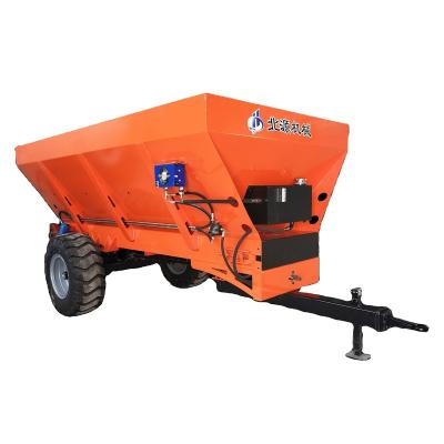 China High Efficiency Plant Supply Organic Granular Fertilizer Compost Fertilizer Spreader With Twin Disc For Soil Improvement for sale