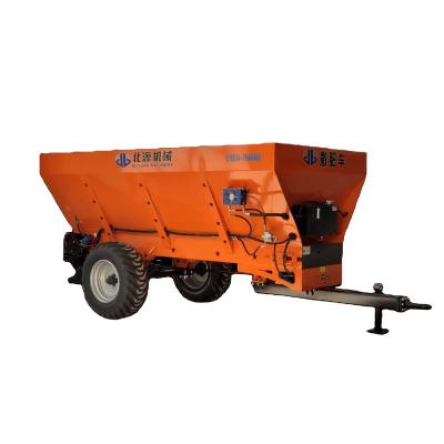 China High Efficiency Tractor Trailed Organic Fertilizer Compost Lime Manure Cow Dung Granular Spreader For 80-120 HP Tractor for sale