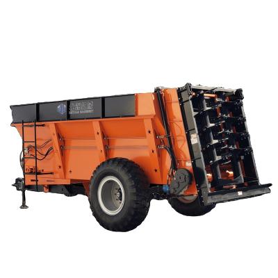 China Multifunction High Yield Organic Fertilizer Manure Lime Compost Fresh Fertilizer Spreader Tractor Trailed Spreader for sale