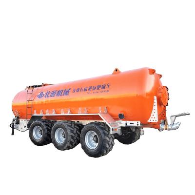 China High Efficiency 260-360 HP Tractor Trailed Fertilizer Slurry Galvanized Tanker With Vacuum Pump Suction And Suction Irrigation Machinery for sale