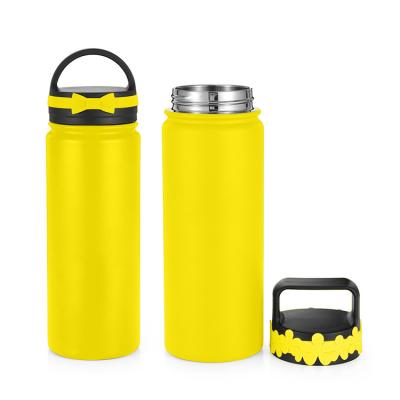 China Everich 20/32oz Yellow Wall 304 Stainless Steel Sustainable Wide Mouth Metal Kids Double Tumbler Vacuum Insulated Water Bottles for sale