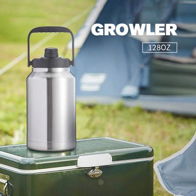 China PORTABLE Custom Vacuum Insulated Stainless Steel Outdoor Camping Beer Copper Shaker Water Bottle for sale