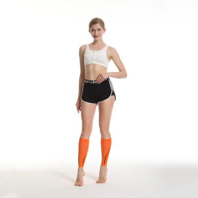 China Outdoor Sports 2023 New Arrival Orange Support Lower Leg Compression Wrap Practical Calf Sleeve For Running Sports for sale