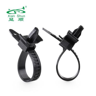 China Tie Cable Xianshun Self-Locking Cable Tie For Push Mount Nylon Clip Mount Vehicle Car Wire Harness Retainer Clip Auto Zip Ties for sale