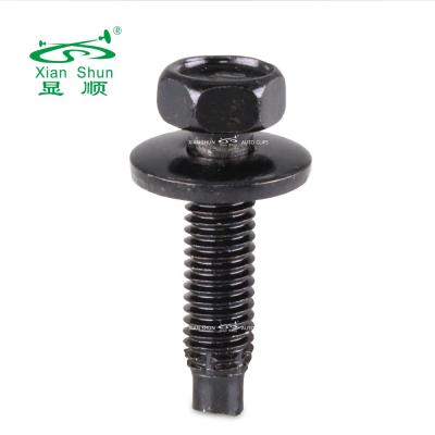 China Car Body Xianshun Car Clip Metal Screw Hexagon Gasket Stainless Steel Inner And Outer Bearing Black Coating Full For Auto Vehicle And Household for sale