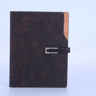 China Custom Notebook Pen Holder Pu Leather Notebook Gift Set Manufacturer Loose-Leaf for sale