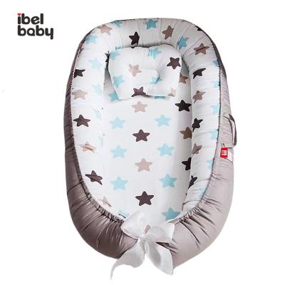 China Lightweight Portable Baby Crib Hot Selling Baby Products Good Quality New Design Newborn Bed Organic Born With Bedding Set for sale