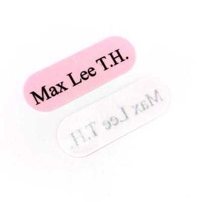 China Professional Production Personalized Cotton Printed Apparel Eco - Friendly Ironing Label Washable for sale