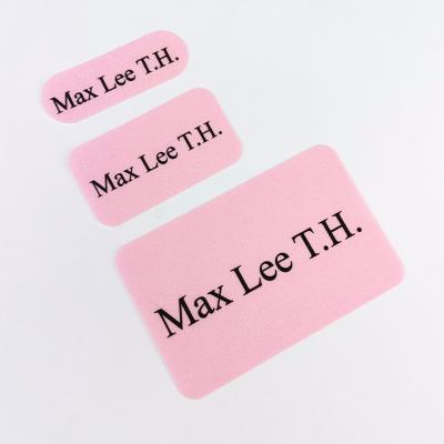 China Washable OEM Customized Environmental Protection Ironing Cotton Printed Clothes Bag Washable Clothing Label for sale