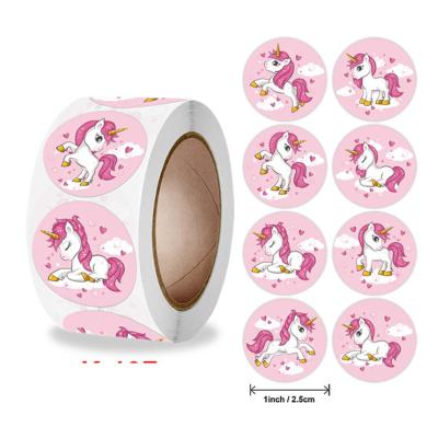 China Custom Waterproof+Eco-friendly happy new year stickers logo adhesive label printing cute kids stickers label sticker in stock for sale